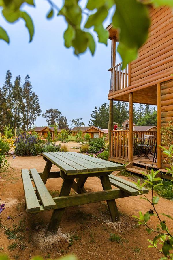 Cabana En Tunquen Con Parrilla, Fogon, Piscina Y Bosque ภายนอก รูปภาพ