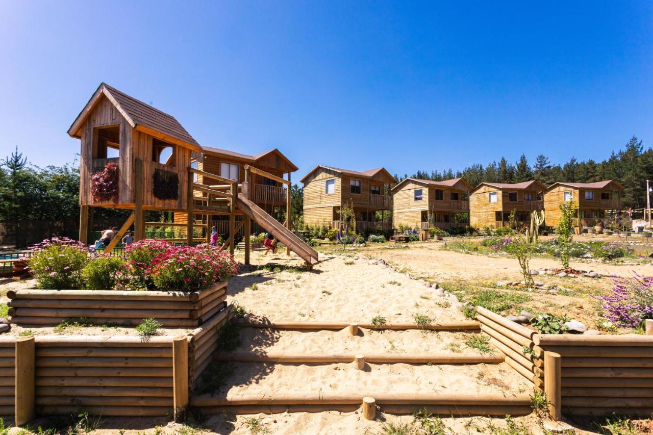Cabana En Tunquen Con Parrilla, Fogon, Piscina Y Bosque ภายนอก รูปภาพ