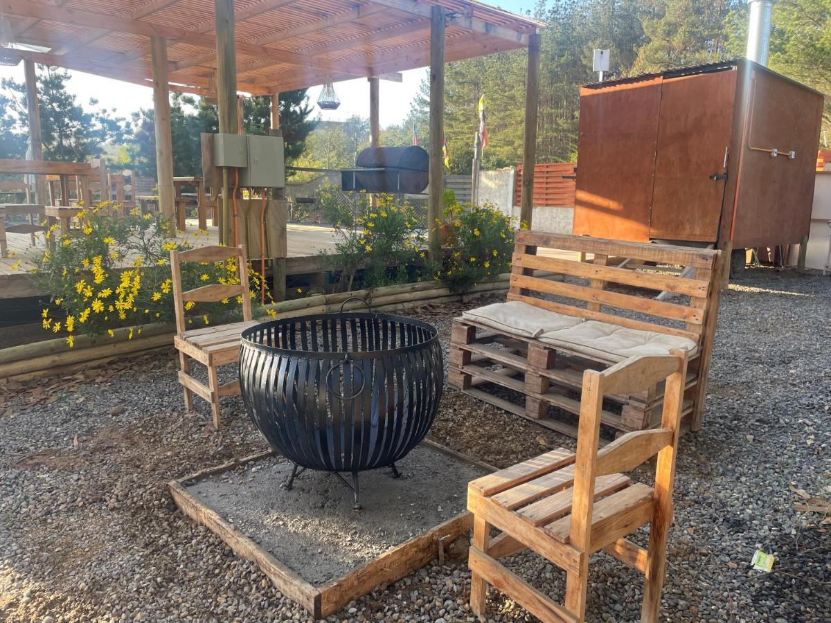 Cabana En Tunquen Con Parrilla, Fogon, Piscina Y Bosque ภายนอก รูปภาพ