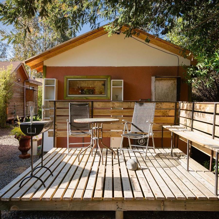 Cabana En Tunquen Con Parrilla, Fogon, Piscina Y Bosque ภายนอก รูปภาพ