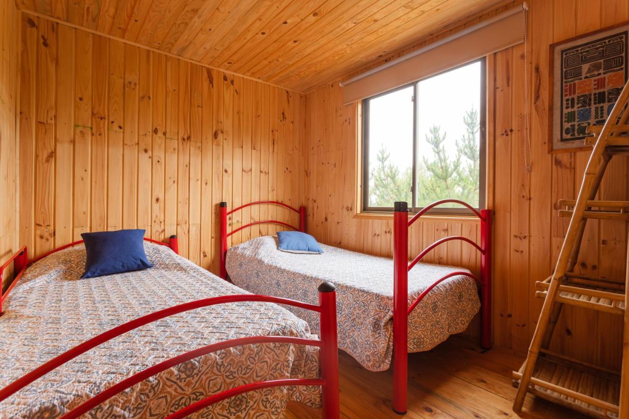 Cabana En Tunquen Con Parrilla, Fogon, Piscina Y Bosque ภายนอก รูปภาพ