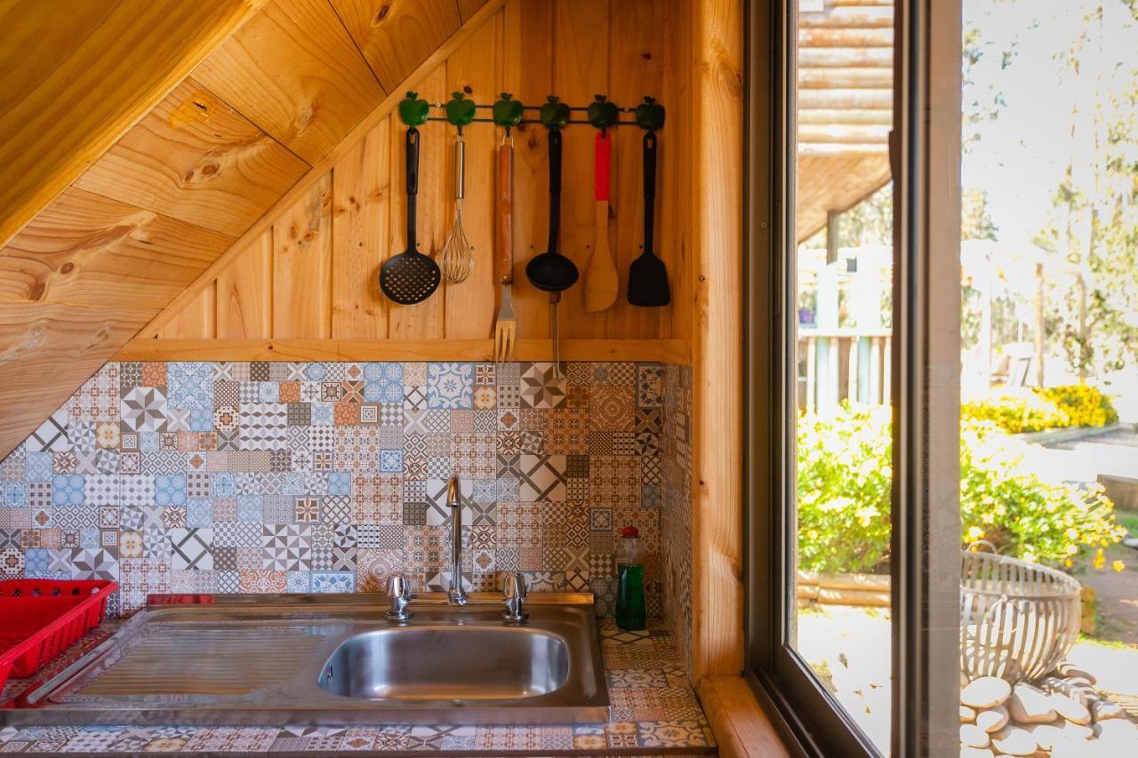 Cabana En Tunquen Con Parrilla, Fogon, Piscina Y Bosque ภายนอก รูปภาพ