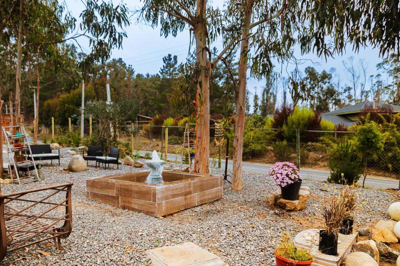 Cabana En Tunquen Con Parrilla, Fogon, Piscina Y Bosque ภายนอก รูปภาพ