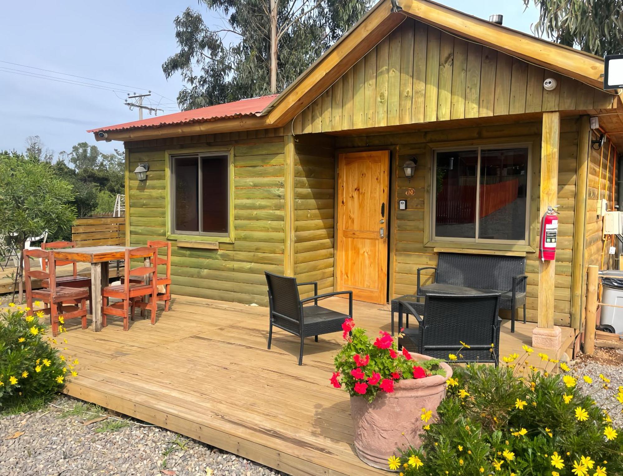 Cabana En Tunquen Con Parrilla, Fogon, Piscina Y Bosque ภายนอก รูปภาพ